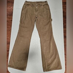 Brown Flared Pants
